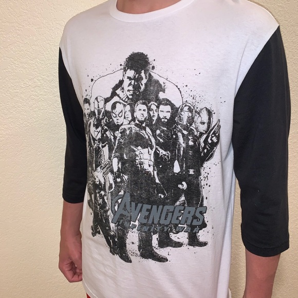 Avengers infinity war quarter sleeve Tshirt SM/C/P - Picture 2 of 7